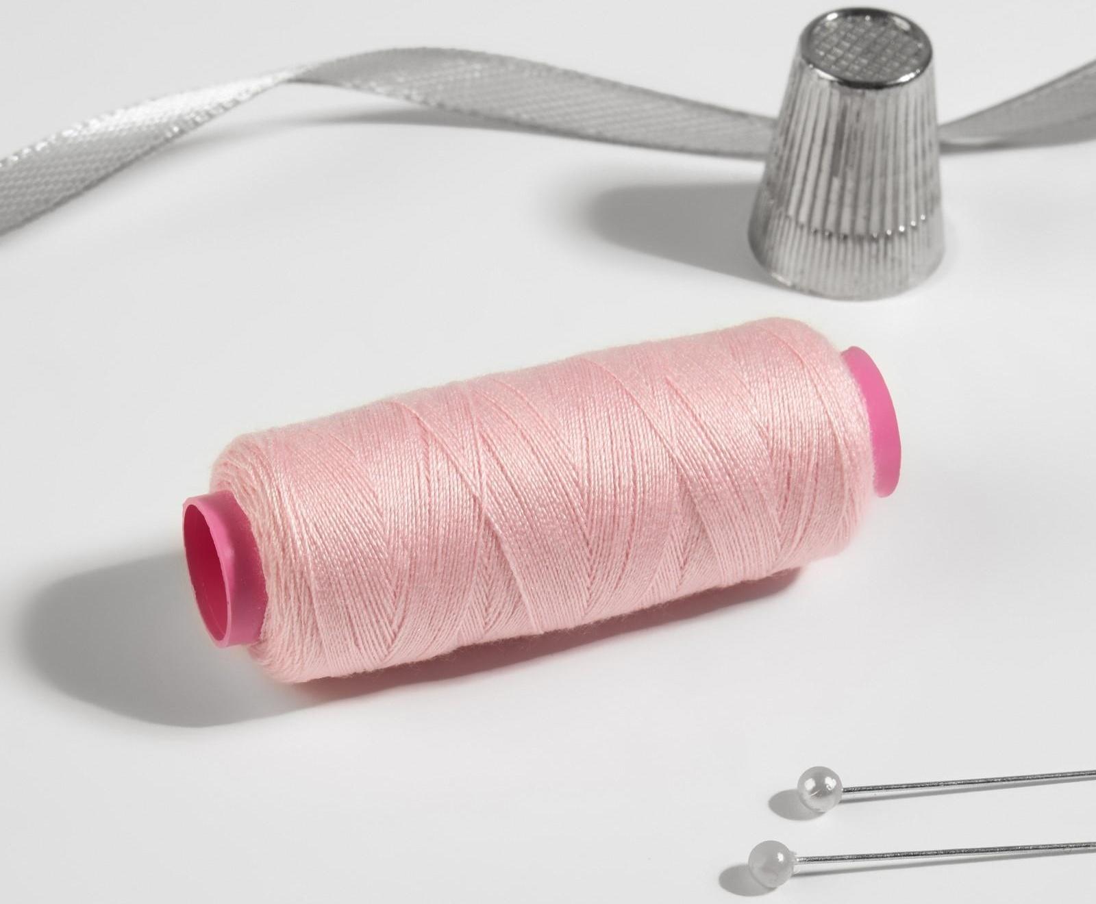 Нитки 40/2, 200 м, цвет бледно-розовый