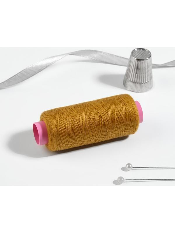 Нитки 40/2, 200 м, цвет горчичный