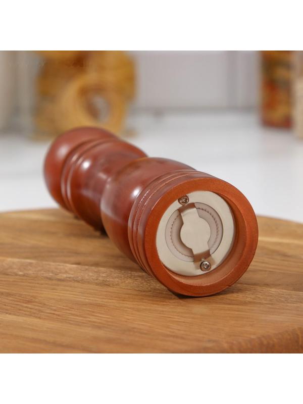 Мельница для специй Доляна «Дуновение леса», 21×5 см, керамический механизм, цвет коричневый