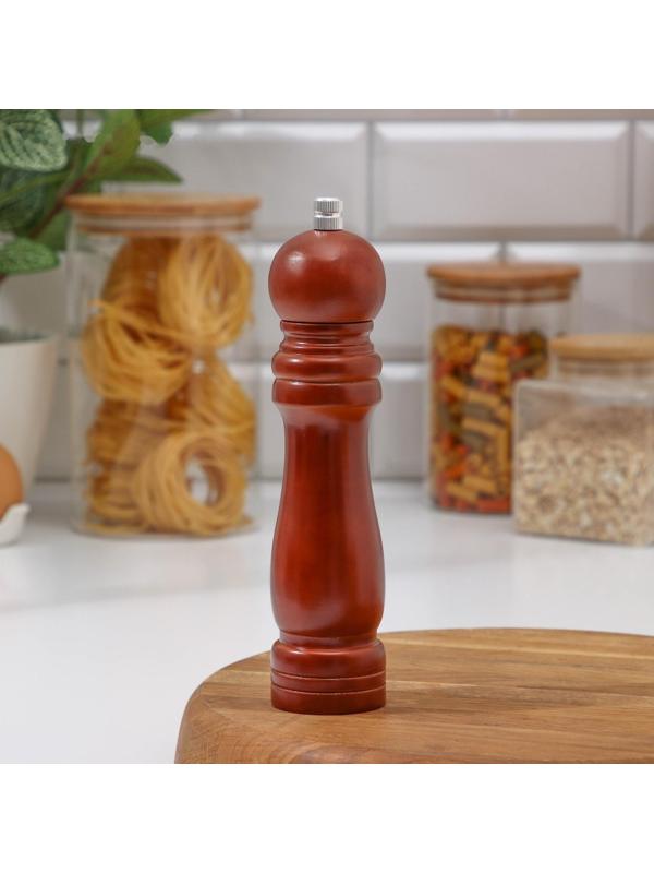 Мельница для специй Доляна «Дуновение леса», 21×5 см, керамический механизм, цвет коричневый