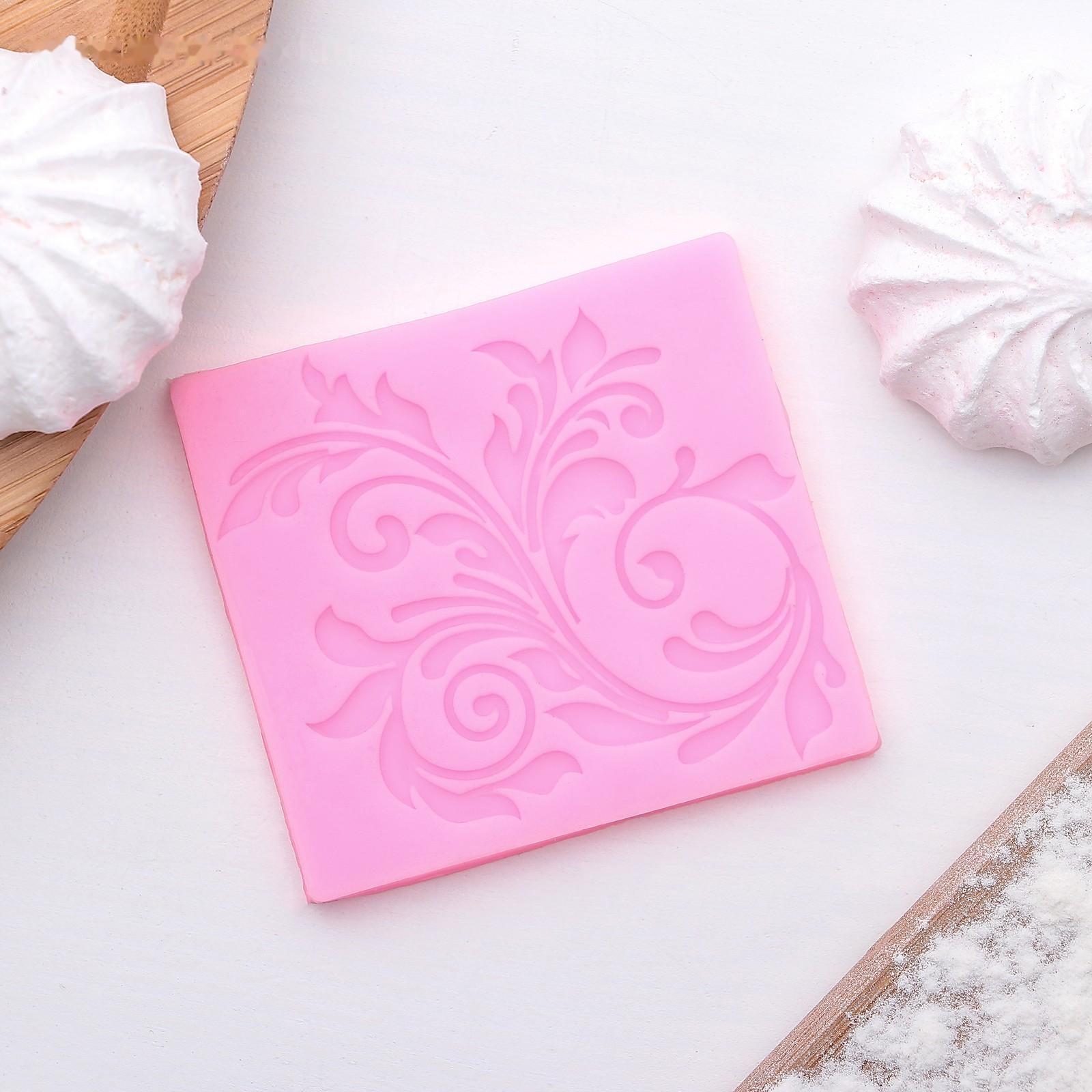 Молд Доляна «Вензель», 6×5,5 см, цвет розовый