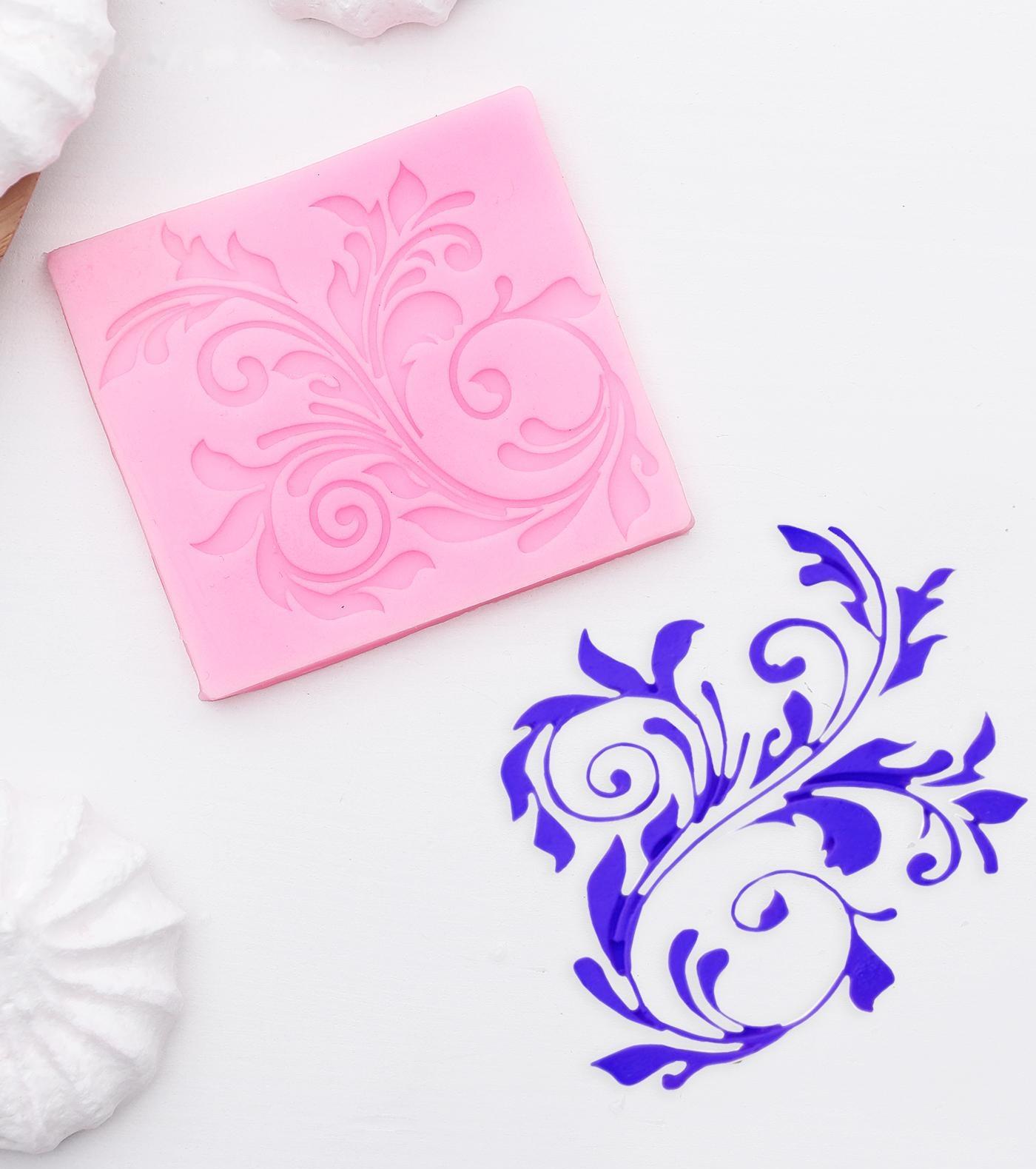 Молд Доляна «Вензель», 6×5,5 см, цвет розовый