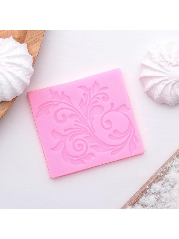 Молд Доляна «Вензель», 6×5,5 см, цвет розовый