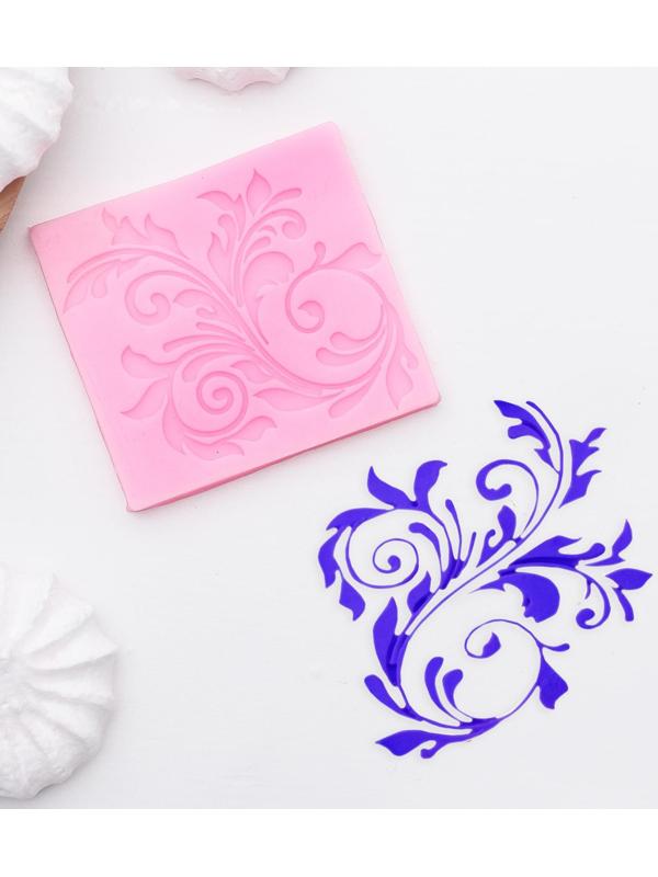 Молд Доляна «Вензель», 6×5,5 см, цвет розовый