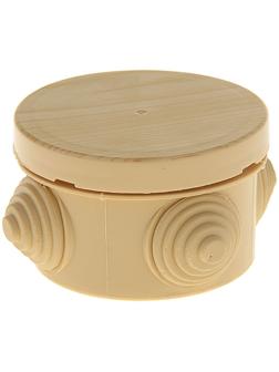 Распаечная коробка Урал ПАК, 65х40, IP 54, 4 вх, светлое дерево, КО-81001065-060