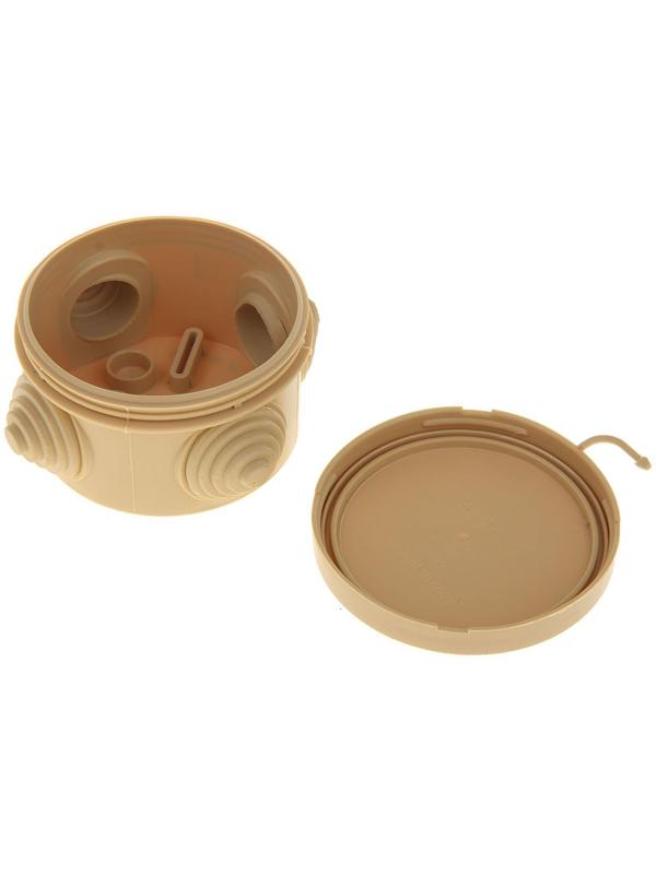 Распаечная коробка Урал ПАК, 65х40, IP 54, 4 вх, светлое дерево, КО-81001065-060