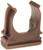 Крепеж-клипса для труб Урал ПАК, 20 мм, темное дерево, АТ-90120-010