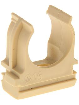 Крепеж-клипса для труб Урал ПАК, 16 мм, светлое дерево, АТ-80116-010
