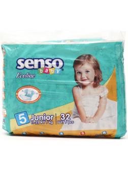 Подгузники «Senso baby» Ecoline Junior (11-25 кг), 32 шт