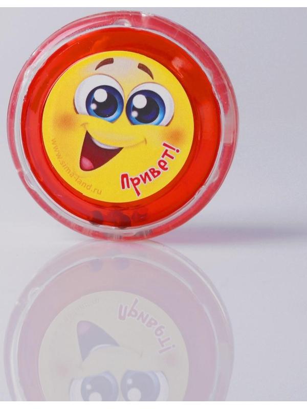 Йо-Йо «Привет», шарики внутри, d=4,7 см, цвета МИКС