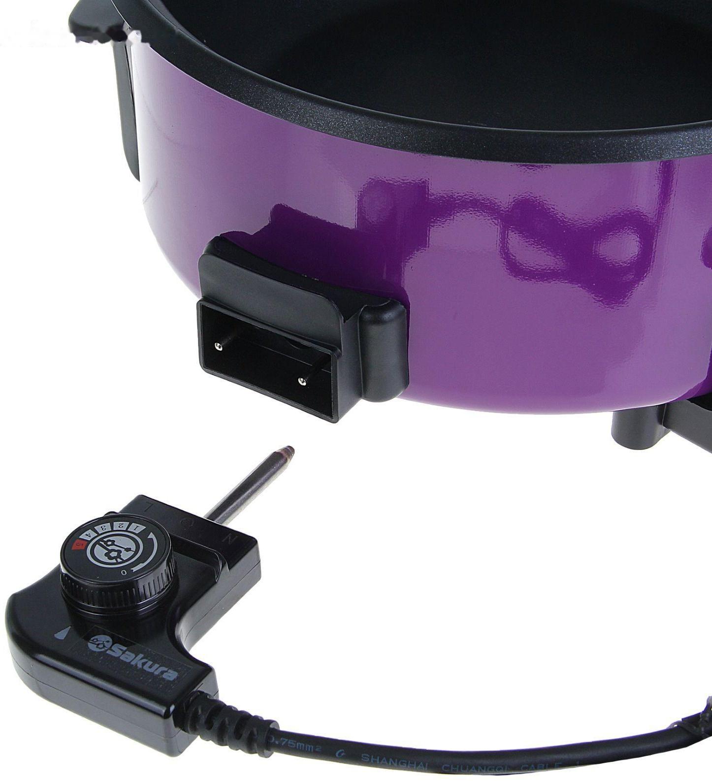 Сковорода электрическая Sakura SA-7712V, 1500 Вт, d=32, глубина 9 см