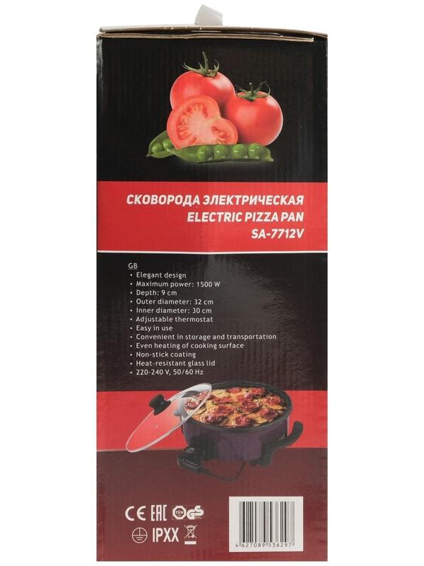Сковорода электрическая Sakura SA-7712V, 1500 Вт, d=32, глубина 9 см