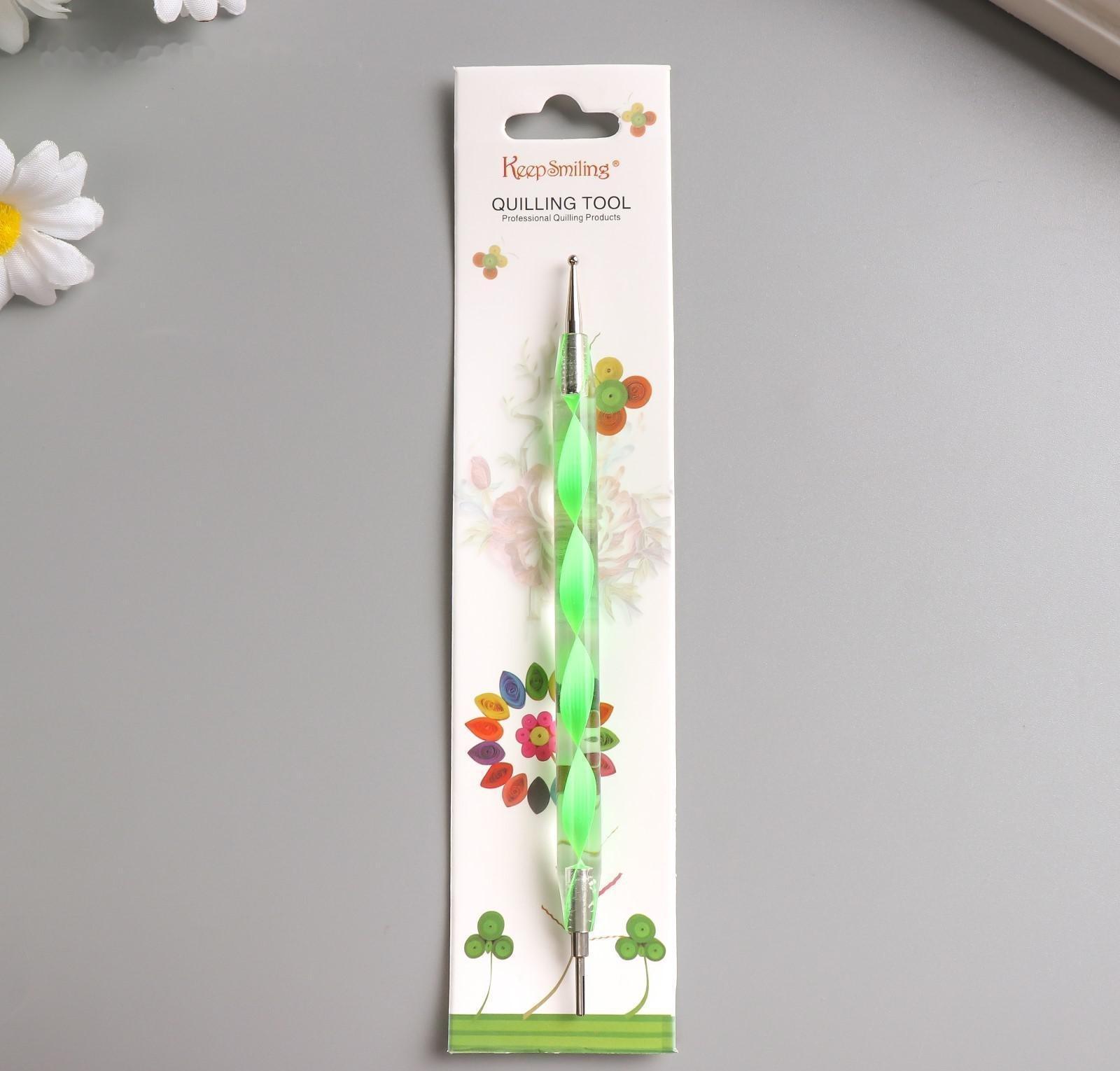 Инструмент для квиллинга с акриловой ручкой, длина 14 см, 17х4 см