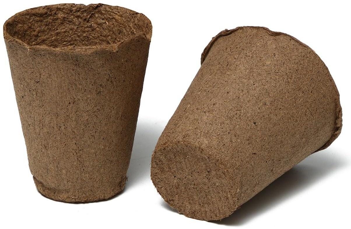 Торфяной горшок Greengo для рассады, 250 мл, 8 × 8 см, 180 шт.