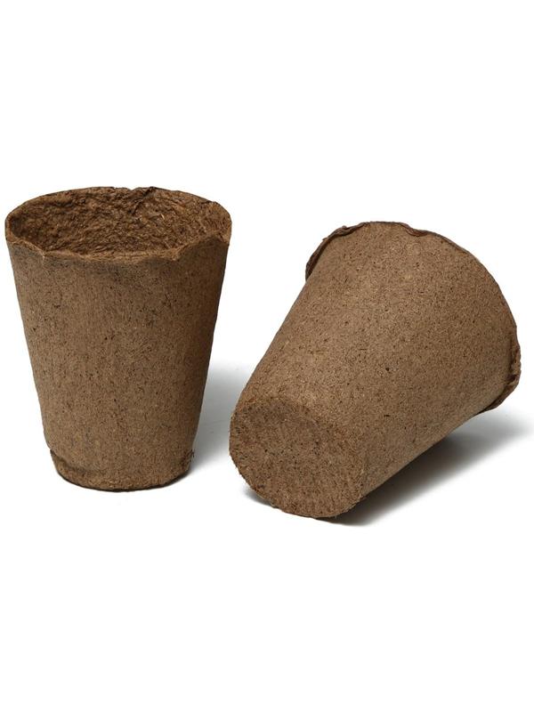 Торфяной горшок Greengo для рассады, 250 мл, 8 × 8 см, 180 шт.