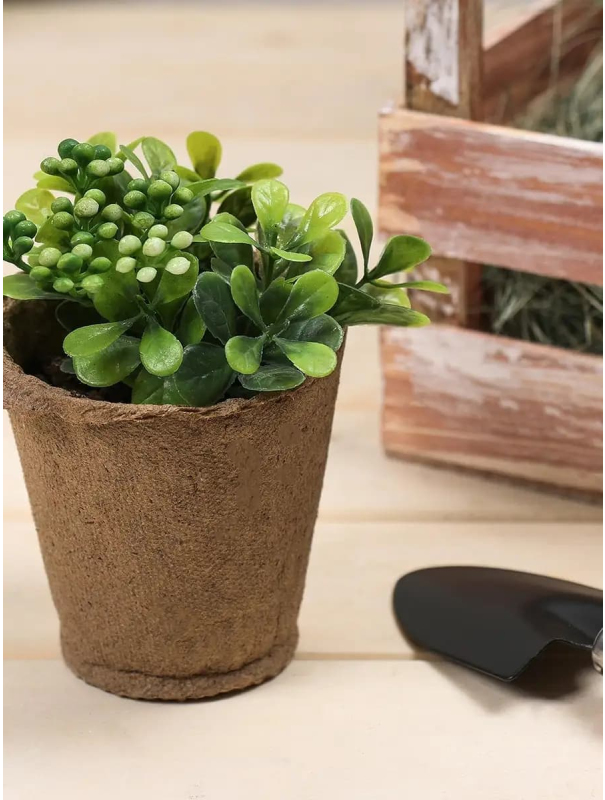 Торфяной горшок Greengo для рассады, 250 мл, 8 × 8 см, 180 шт.