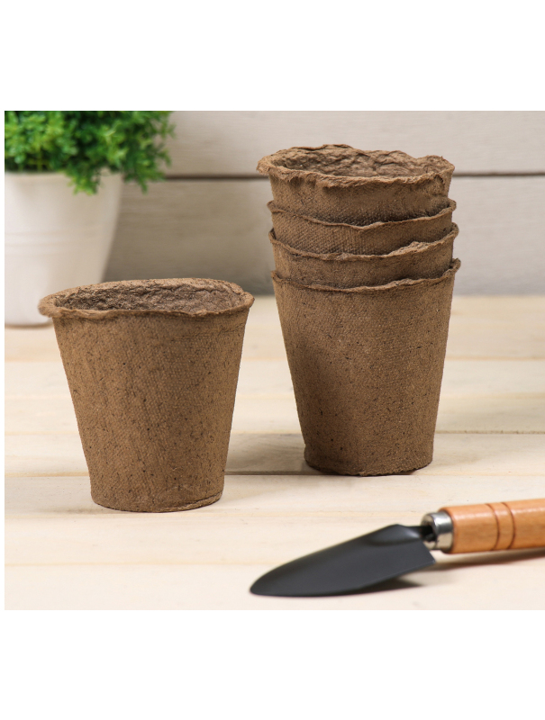 Торфяной горшок Greengo для рассады, 250 мл, 8 × 8 см, 180 шт.