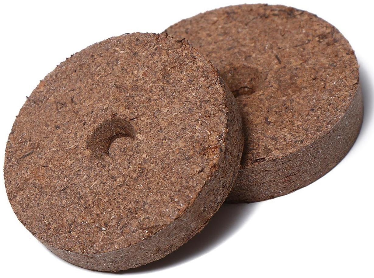 Набор для рассады: торфяная таблетка d = 5.5 см (15 шт.), кассета на 15 ячеек по 150 мл, поддон, зелёный