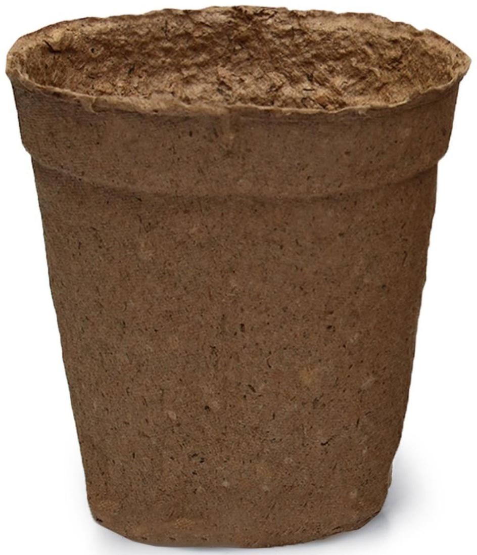 Торфяной горшок, 500 мл, 11 × 10 см, набор 20 шт., «Умный город»