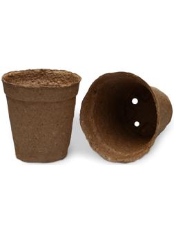 Торфяной горшок, 500 мл, 11 × 10 см, набор 20 шт., «Умный город»