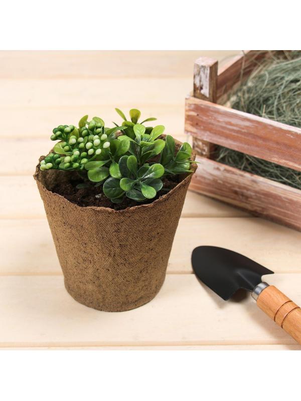 Торфяной горшок, 500 мл, 11 × 10 см, набор 20 шт., «Умный город»