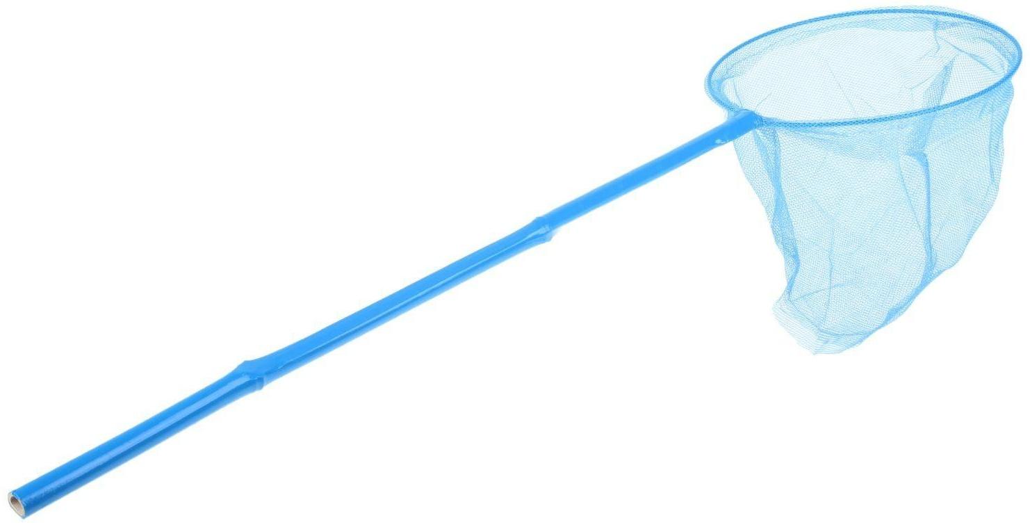 Сачок детский бамбуковая ручка 53 см, диаметр 20 см, цвета МИКС