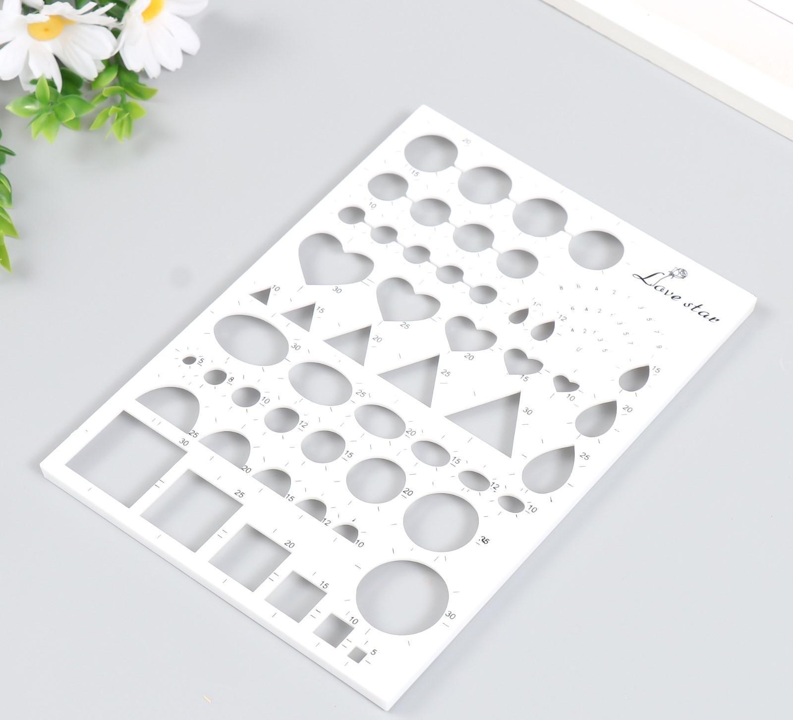 Линейка для квиллинга  21х15 см