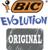 Карандаш чернографитный (простой) НВ, BIC Evolution, заточенный, пластиковый, c ластиком, шестигранный, зеленый корпус