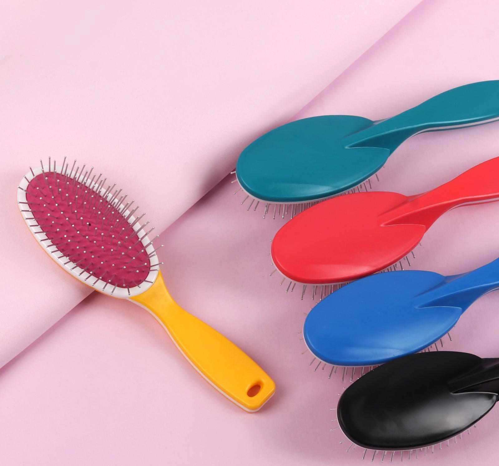 Расчёска массажная, 22 × 6 см, цвет МИКС, ЩМ-4, 3-О-АИ