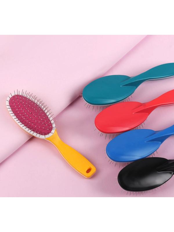 Расчёска массажная, 22 × 6 см, цвет МИКС, ЩМ-4, 3-О-АИ