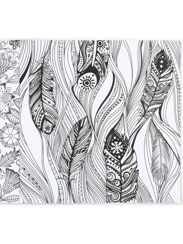 Раскраска - антистресс, альбом «Волшебные узоры» 20 стр.