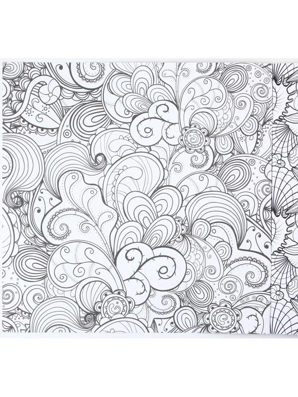 Раскраска - антистресс, альбом «Волшебные узоры» 20 стр.