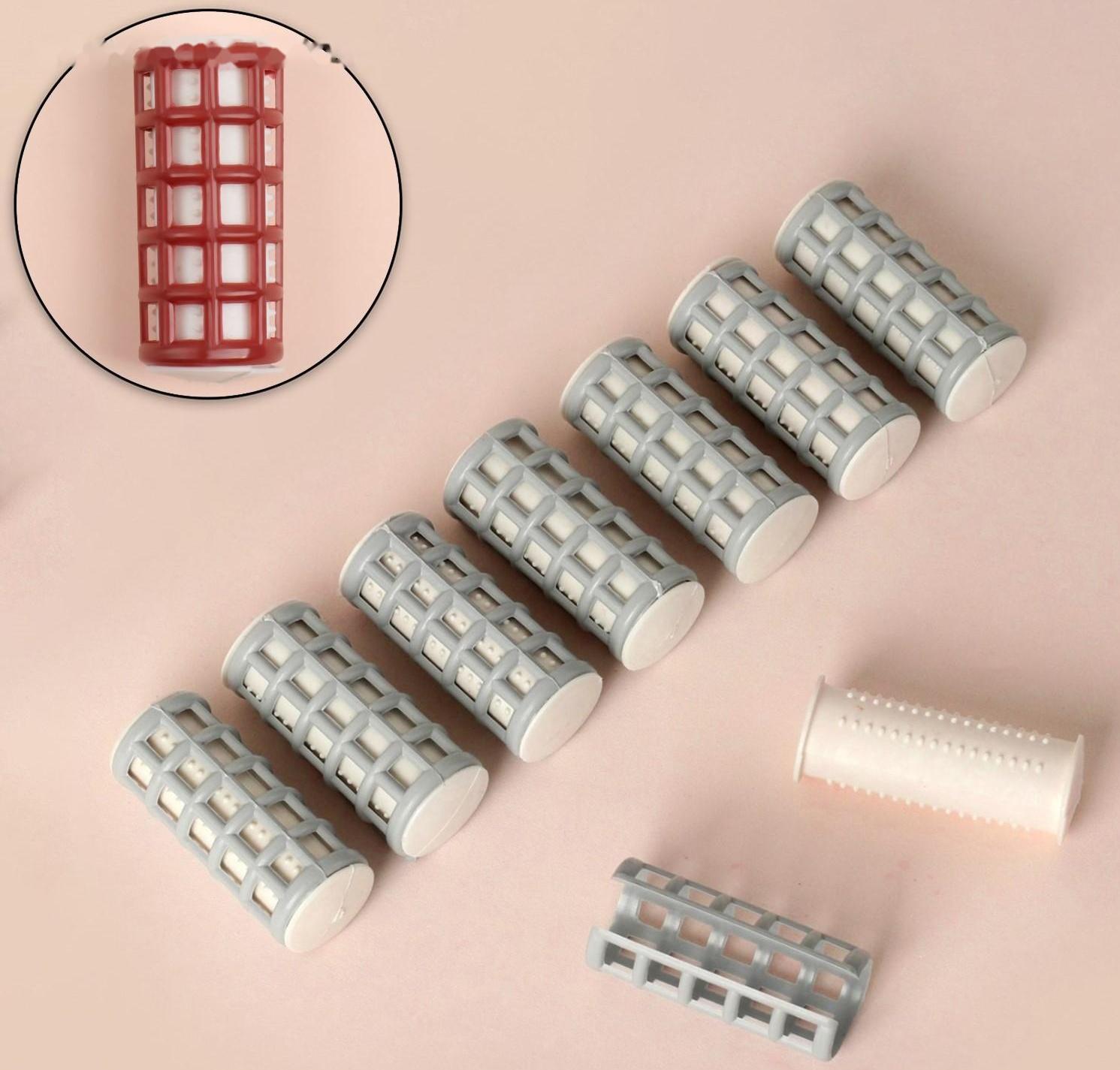 Термобигуди с фиксатором, d = 2,1 см, 8 шт, цвет МИКС