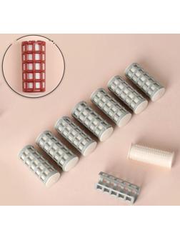 Термобигуди с фиксатором, d = 2,1 см, 8 шт, цвет МИКС