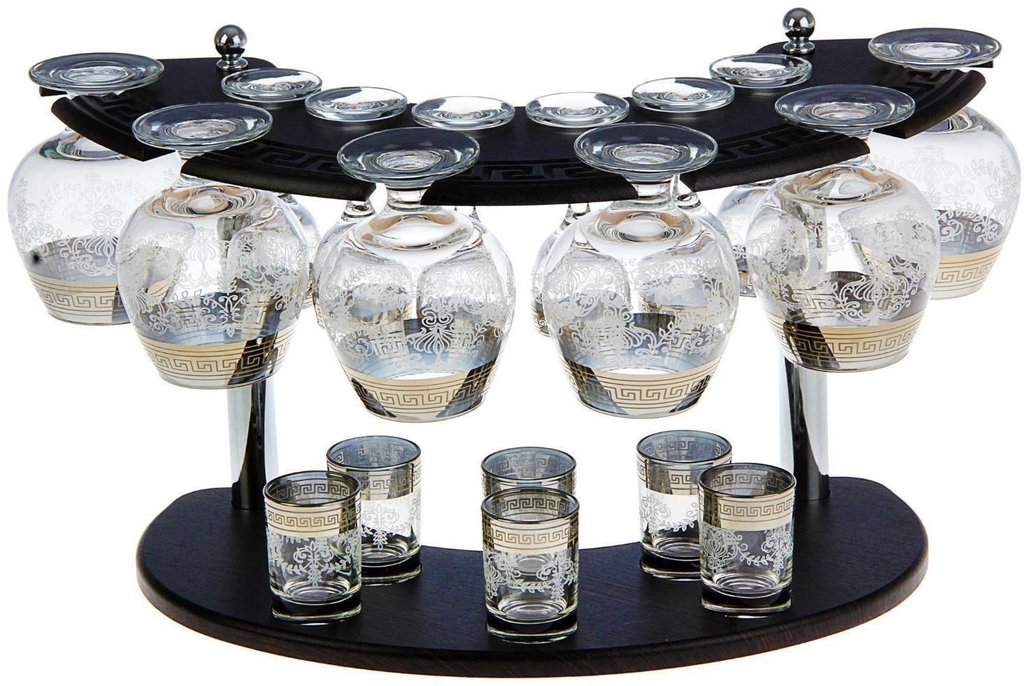 Мини-бар 18 предметов коньяк, гравировка 380/55/50 мл