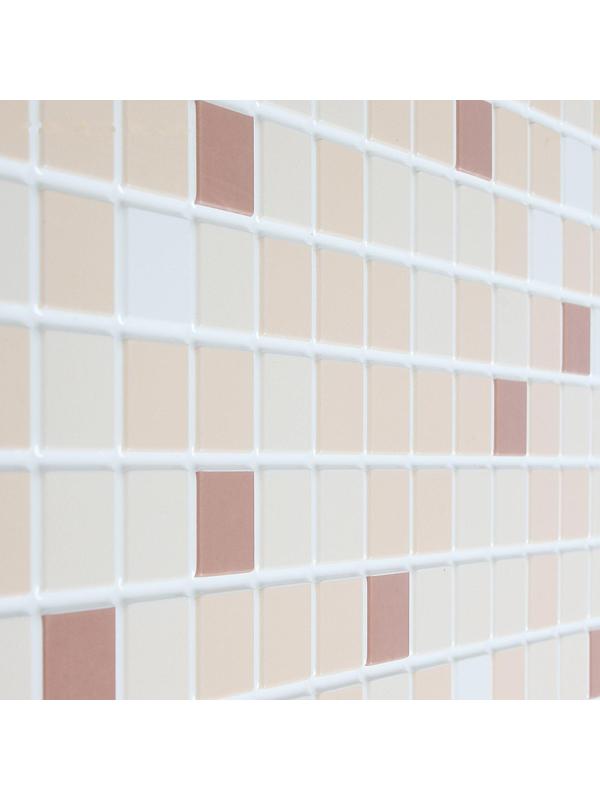 Панель ПВХ Мозаика коричневая 955*480