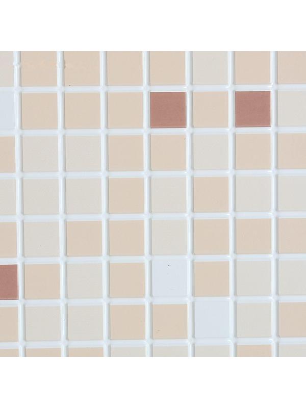 Панель ПВХ Мозаика коричневая 955*480