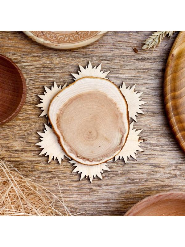 Подставка под горячее «Подсолнух», D=11 см, можжевельник