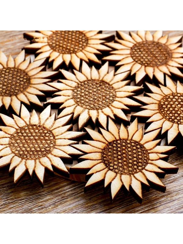 Подставка под горячее «Подсолнух», D=11 см, можжевельник