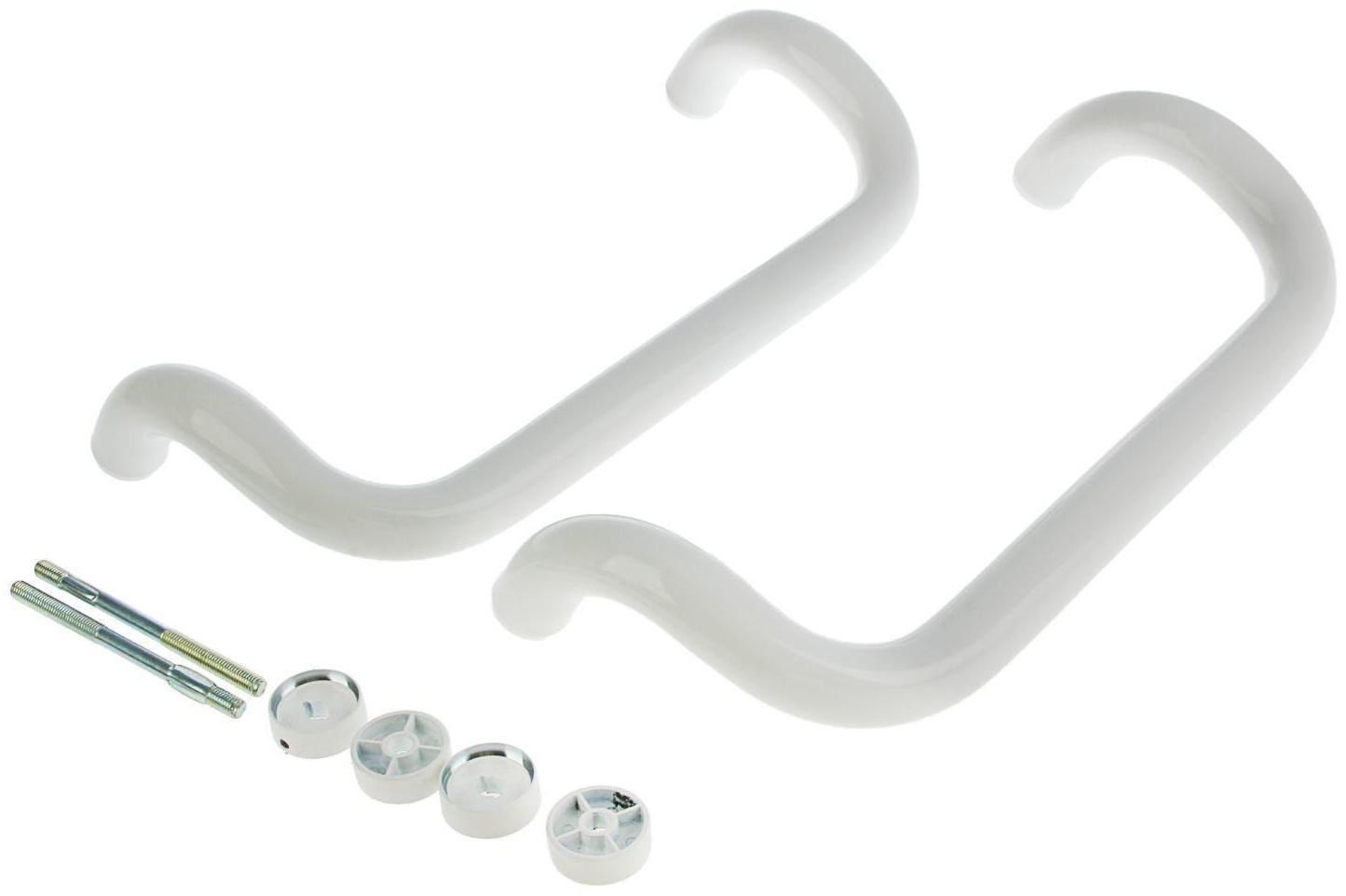 Ручка скоба дверная, L=350 мм, белая