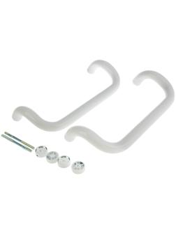 Ручка скоба дверная, L=350 мм, белая