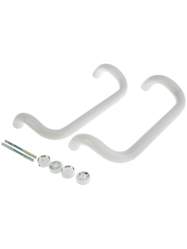 Ручка скоба дверная, L=350 мм, белая