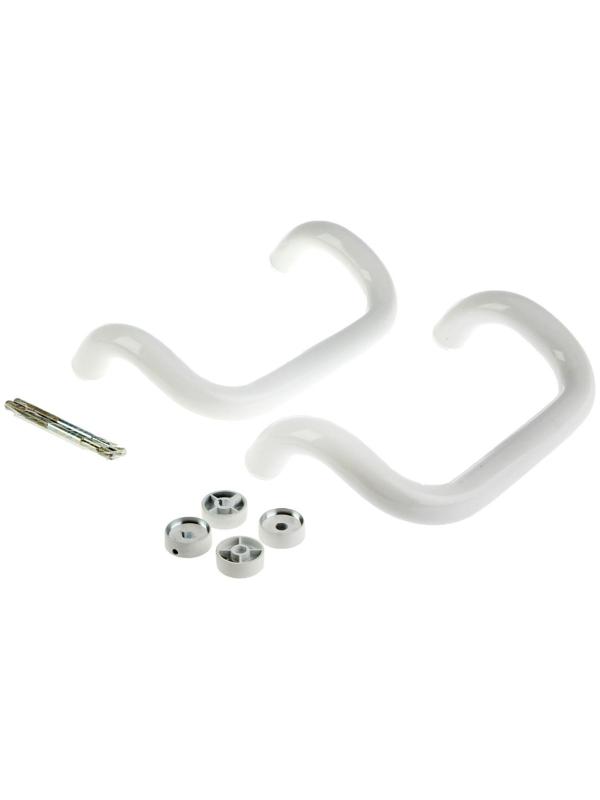 Ручка скоба дверная, L=250 мм, белая