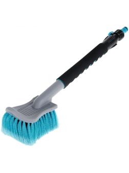 Щетка для мытья автомобиля Autovirazh AV-2181, 45 см, мягкая ручка, под шланг, кран
