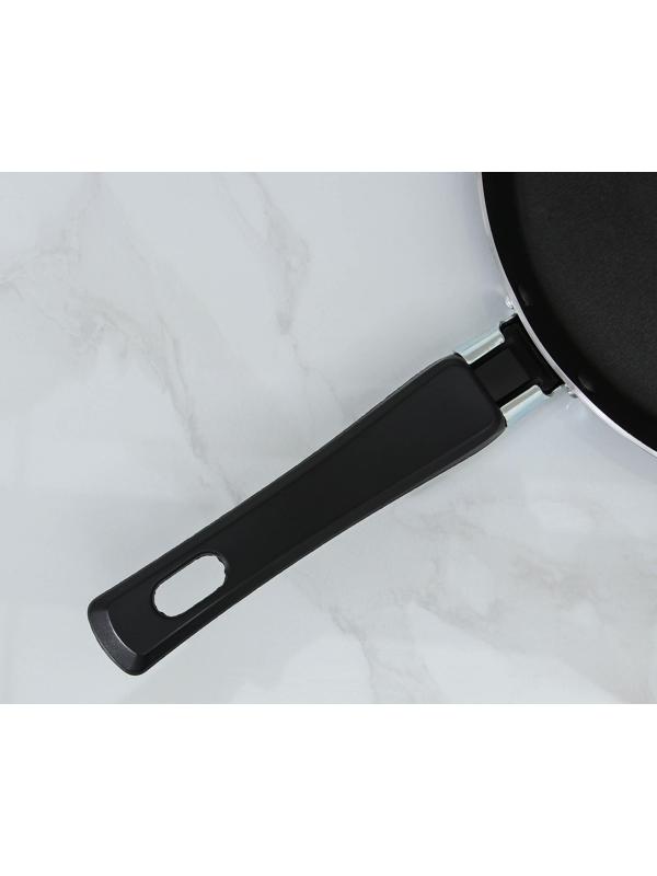 Сковорода блинная PROMO, d=22 см, пластиковая ручка, антипригарное покрытие, цвет чёрный