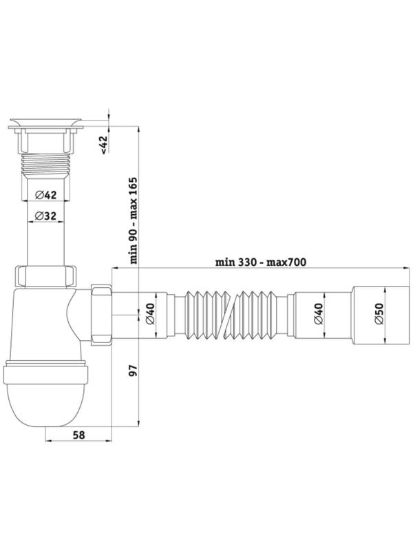 Сифон для раковины 