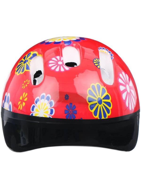 Шлем защитный OT-SH6 детский, размер S, обхват 52-54 см, цвет красный