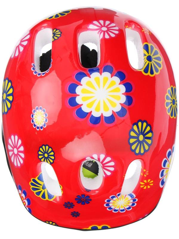 Шлем защитный OT-SH6 детский, размер S, обхват 52-54 см, цвет красный