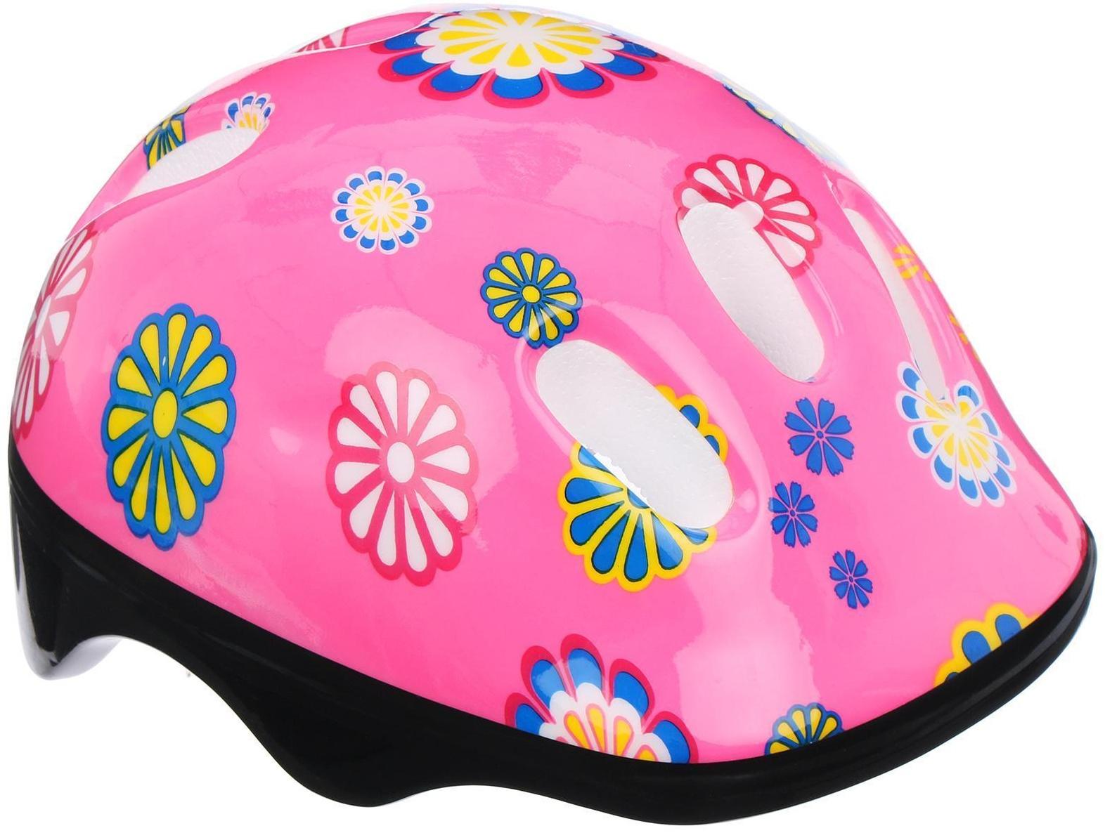 Шлем защитный OT-SH6 детский, размер S (52-54 см), цвет розовый
