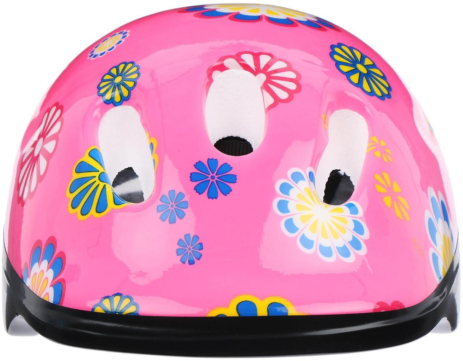 Шлем защитный OT-SH6 детский, размер S (52-54 см), цвет розовый